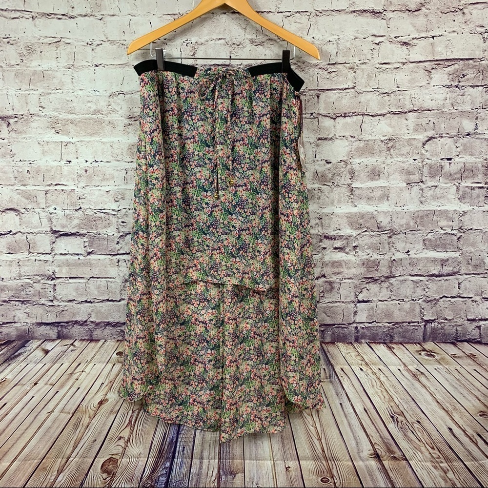 Princess Vera Wang Multicolor Floral High Low Skirt